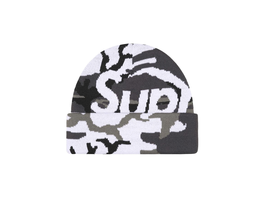 Supreme Camo Big Logo Beanie Snow Camo-Supreme-pikastore.cz