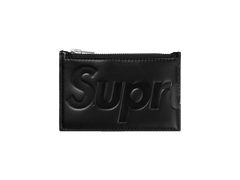 Supreme Leder Zip Kartenhalter Black