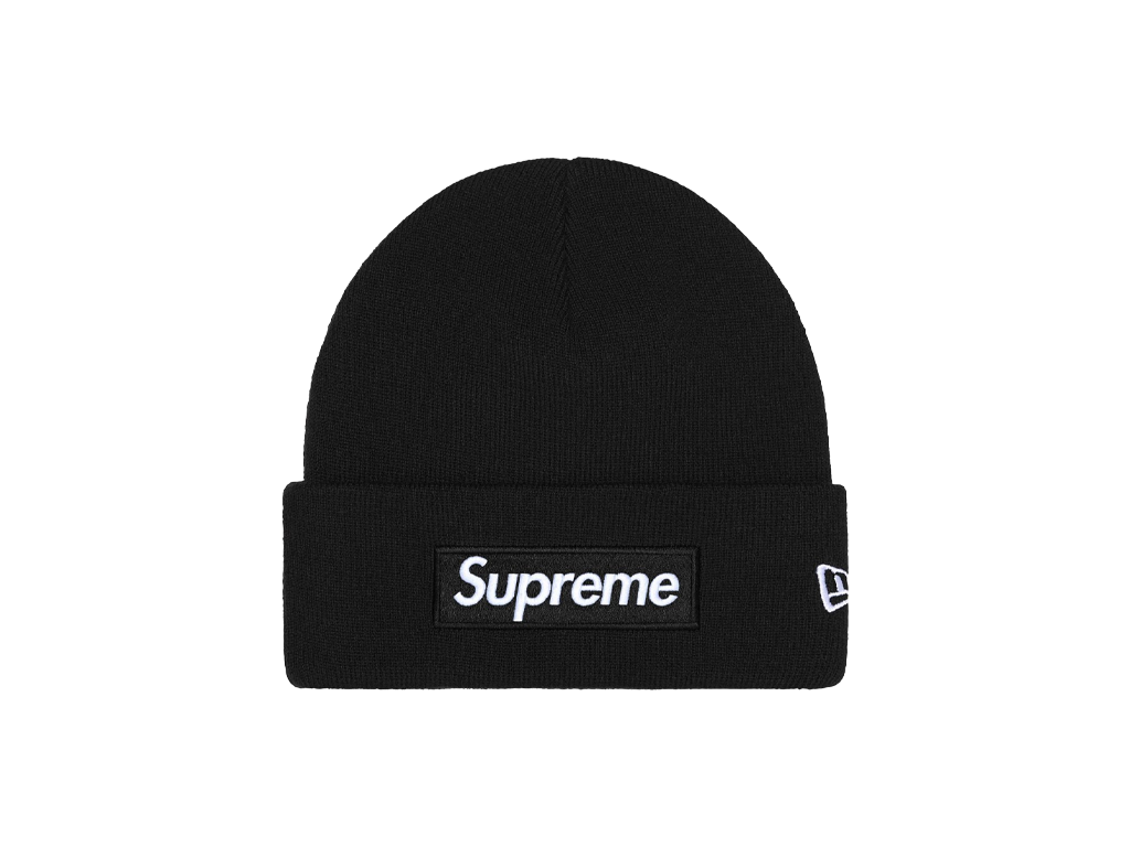 Supreme New Era Box Logo Beanie (FW25) Black-Supreme-pikastore.cz