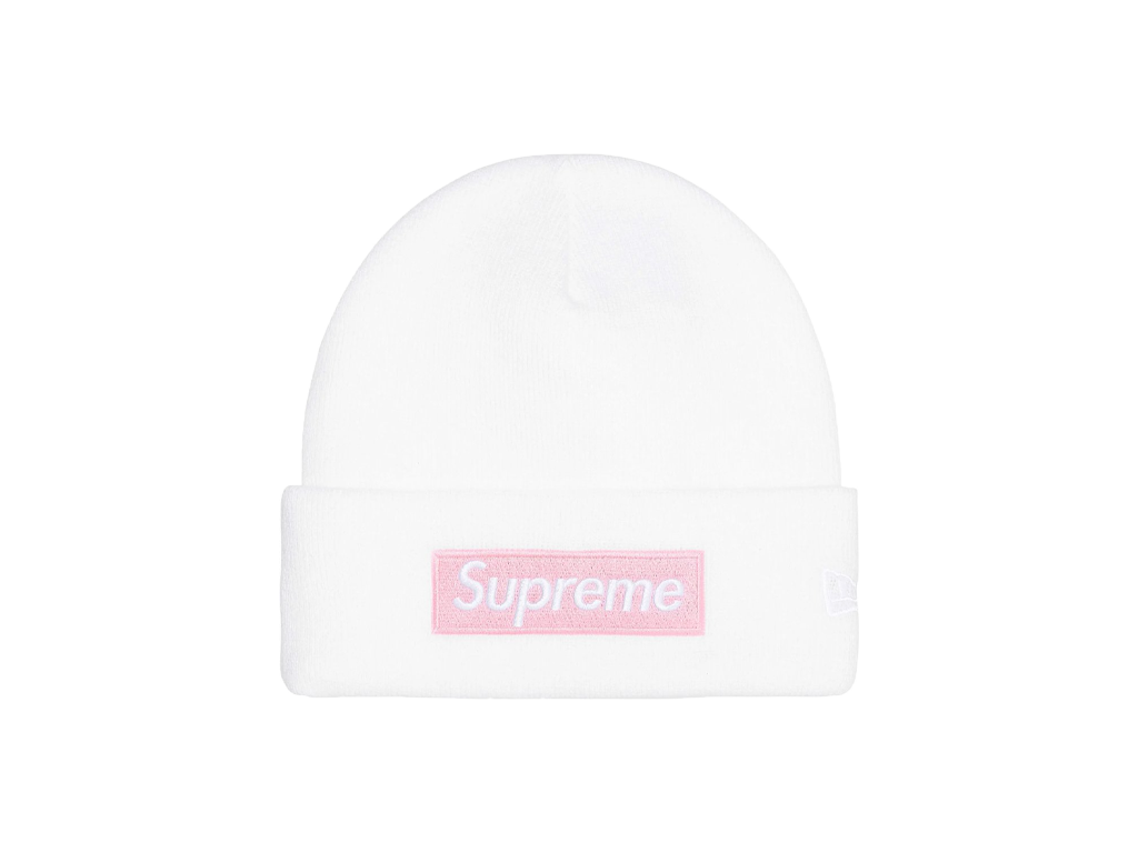 Supreme New Era Box Logo Beanie (FW25) White