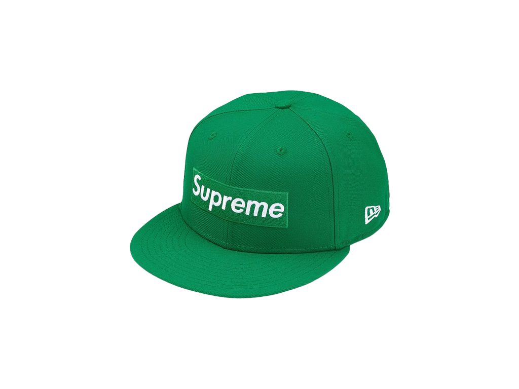 Supreme Rings Box Logo New Era Green – čepice, modrá