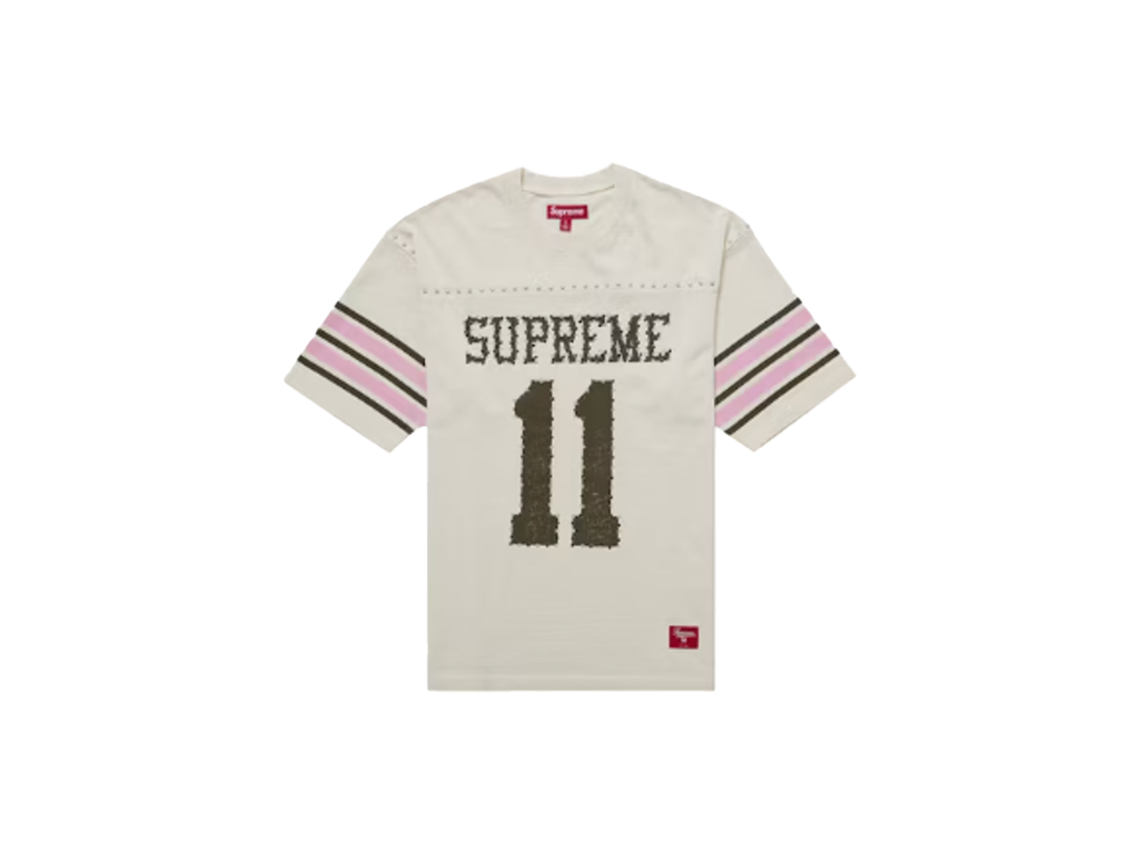 Supreme Studded S/S Football Top Tan-Supreme-pikastore.cz