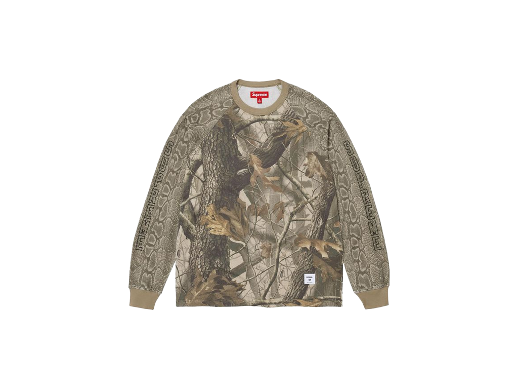 Supreme Wildlife Camo Raglan Long-Sleeve Top Realtree Hardwoods Camo – tričko