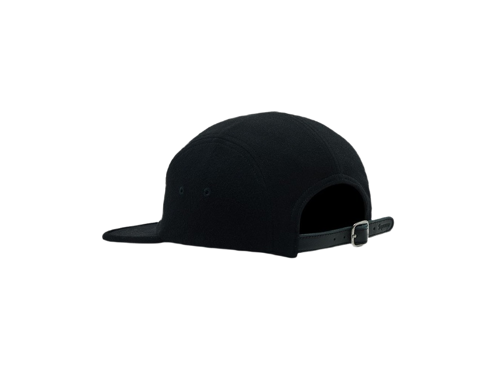 Supreme Wool Camp Cap (FW24) Black-Supreme-pikastore.cz