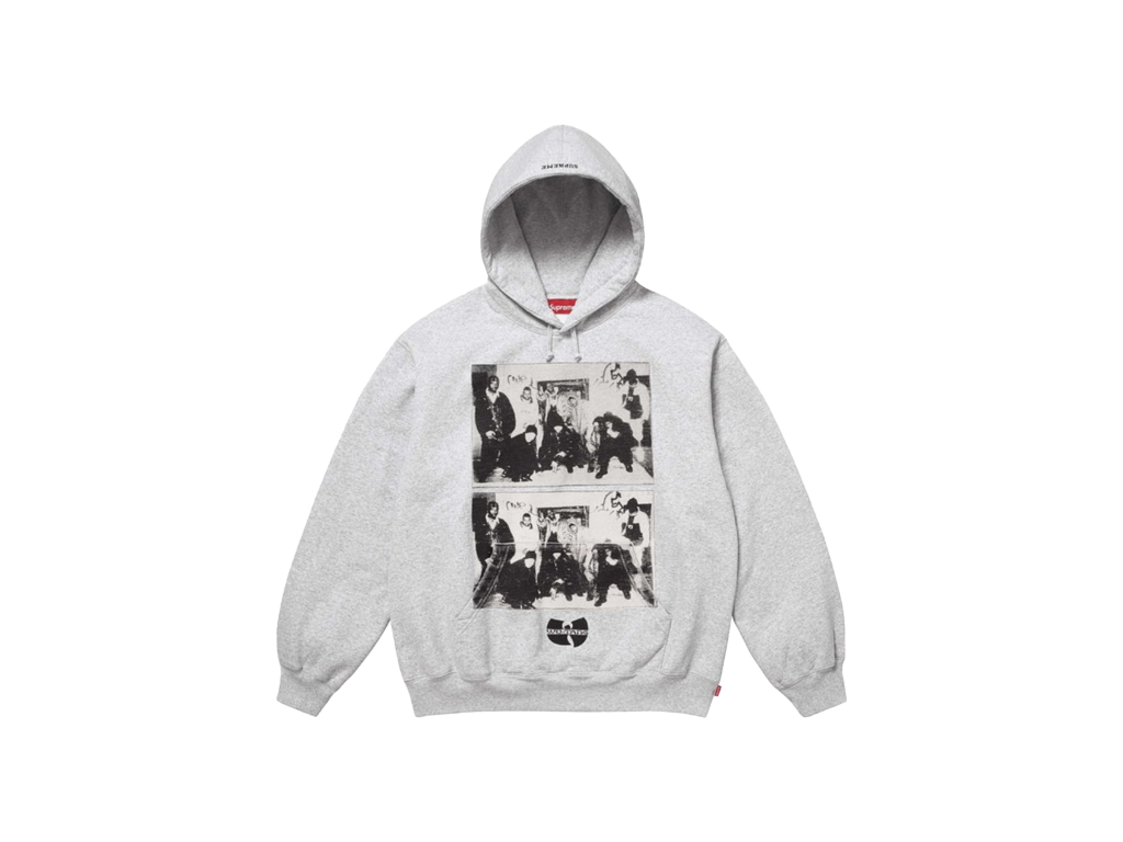 Supreme Wu-Tang Clan Hooded Sweatshirt Heather Grey-Supreme-pikastore.cz
