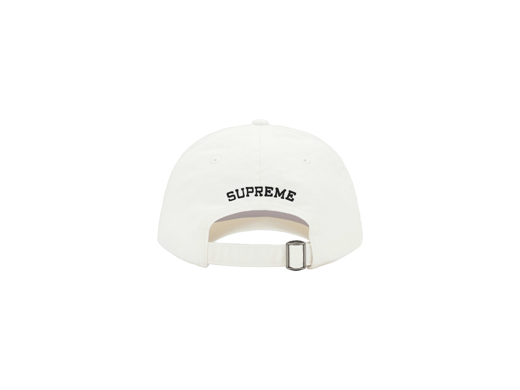 Supreme Leather Applique 6-Panel White-Supreme-pikastore.cz
