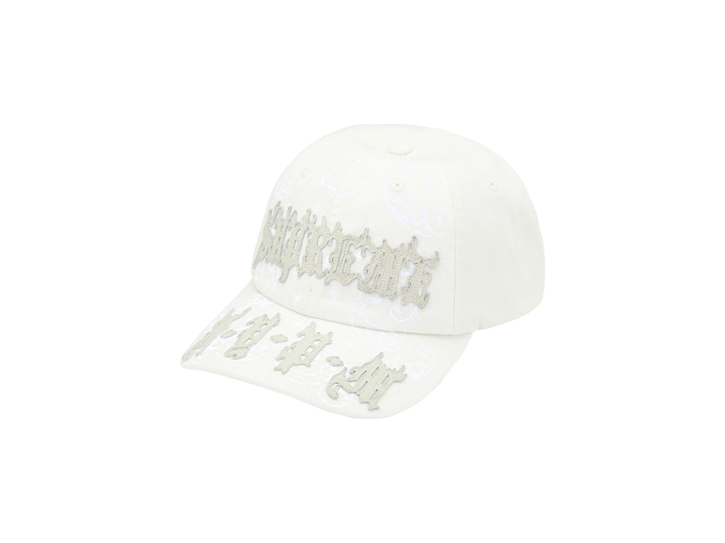 Supreme Leather Applique 6-Panel White-Supreme-pikastore.cz