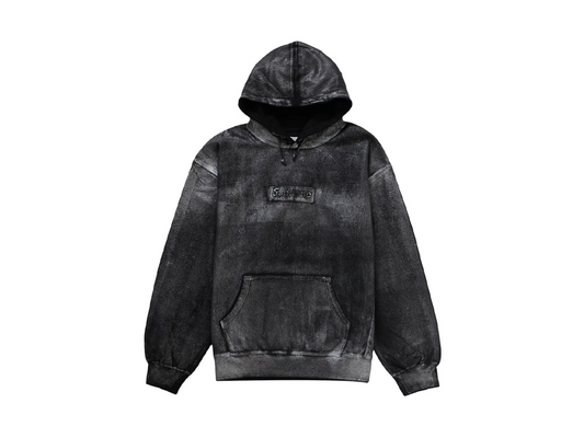 Supreme MM6 Maison Margiela Foil Box Logo Hooded Sweatshirt Black