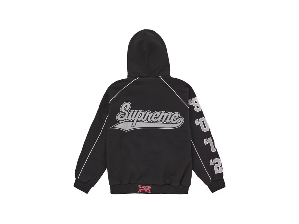 Supreme Playoffs Zip Up Hooded Sweatshirt Black-Supreme-pikastore.cz