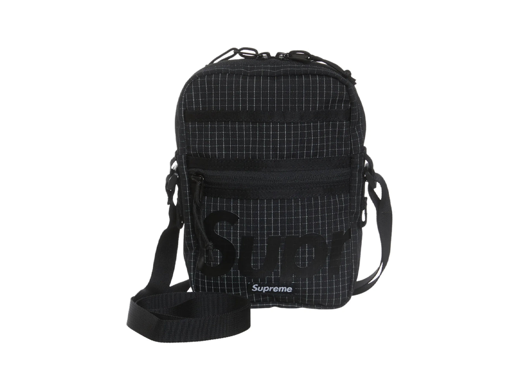 Supreme Woven Shoulder Bag S24 Black-Supreme-pikastore.cz