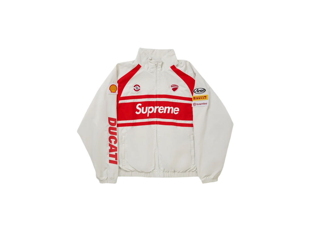 Supreme x Ducati Track Jacket Light Grey-Supreme-pikastore.cz