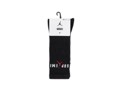 Supreme x Jordan Crew Socks (2 Pack) Black 