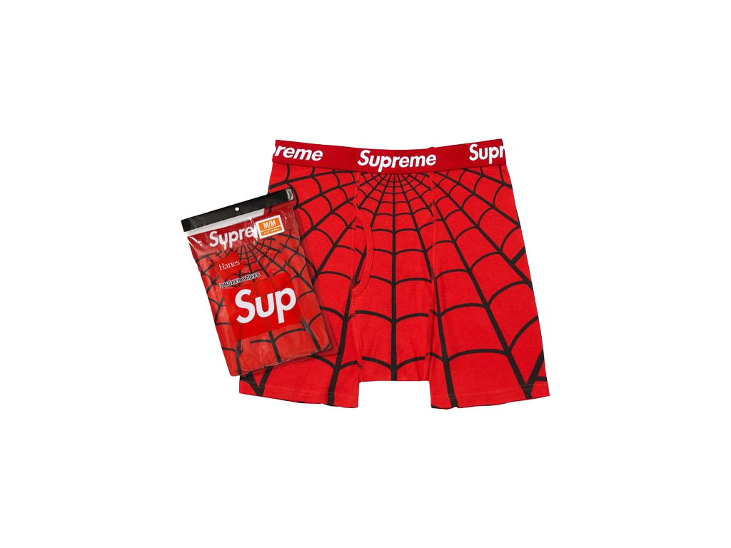 Supreme x Hanes Spider-Man Boxer Briefs (2 Pack) Red-Supreme-pikastore.cz