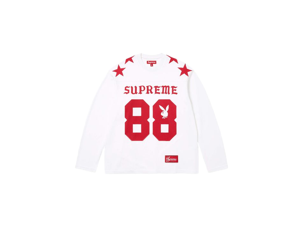 Supreme x Playboy Long-Sleeve Top White-Supreme-pikastore.cz