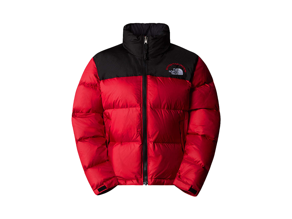 The North Face Womens 1996 Retro Nuptse Jacket Red Black-The North Face-pikastore.cz