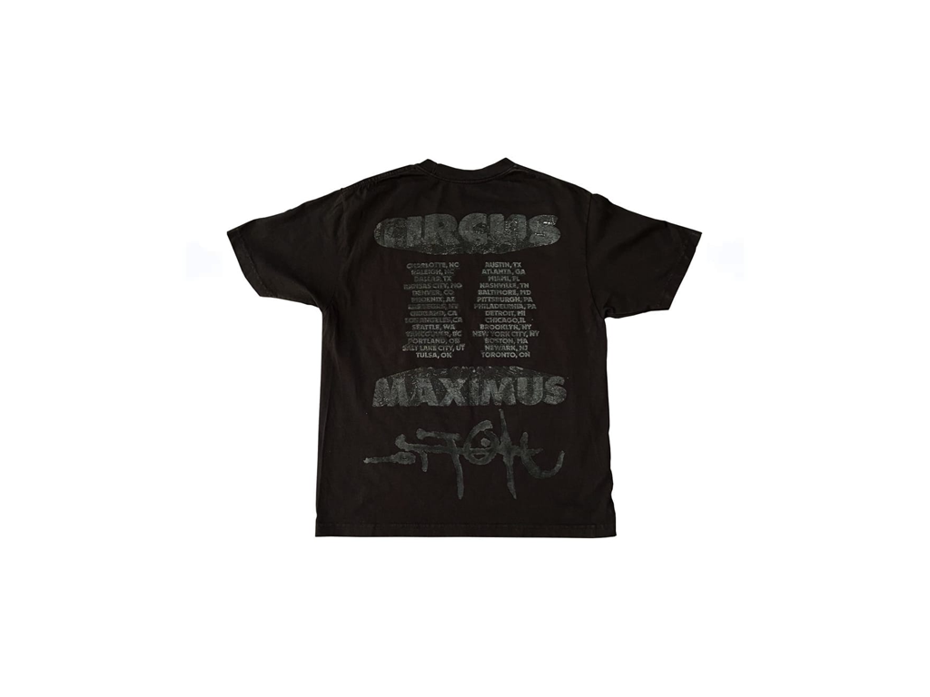 Travis Scott Utopia Circus Maximus 2023 Tour II Tee Black-Travis Scott-pikastore.cz
