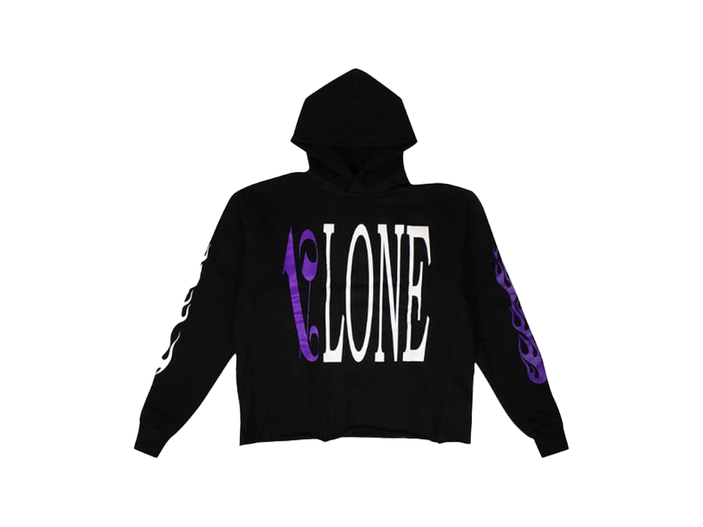 Vlone x Palm Angels Hoodie Black/Purple-Vlone-pikastore.cz