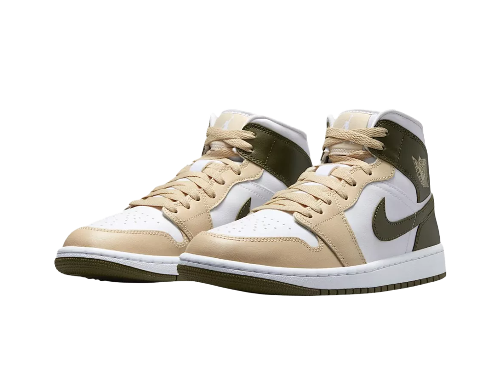 Wmns Air Jordan 1 Mid Military Drab-Air Jordan-pikastore.cz