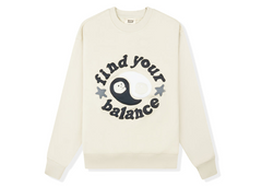 Broken Planet Find Your Balance Bone White Crewneck