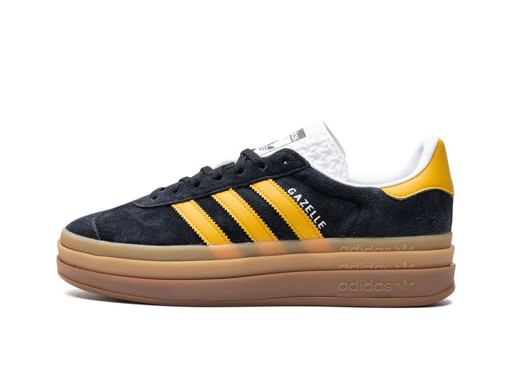 Adidas Gazelle Bold Black Bold Gold (Women's)-sneakers-Adidas-pikastore.cz