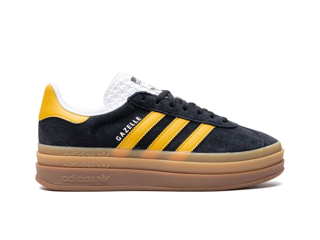Adidas Gazelle Bold Black Bold Gold (Women's)-sneakers-Adidas-pikastore.cz