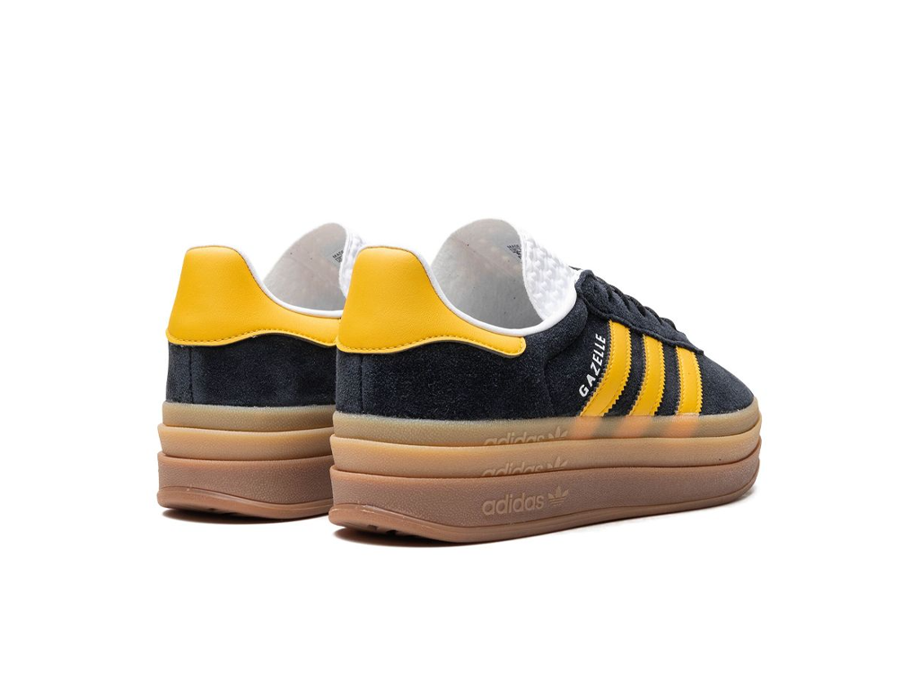 Adidas Gazelle Bold Black Bold Gold (Women's)-sneakers-Adidas-pikastore.cz