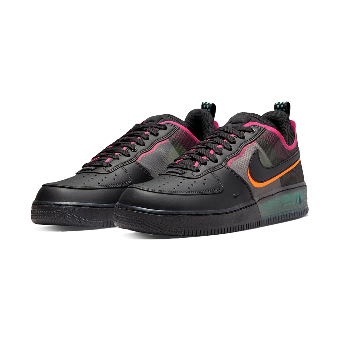 Nike Air Force 1 React Black Pink Prime-Nike-pikastore.cz