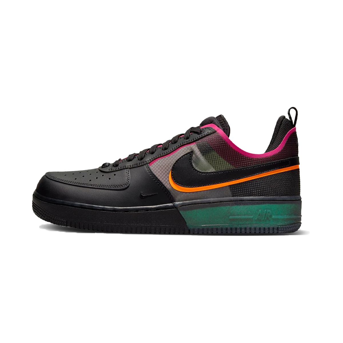 Nike Air Force 1 React Black Pink Prime-Nike-pikastore.cz