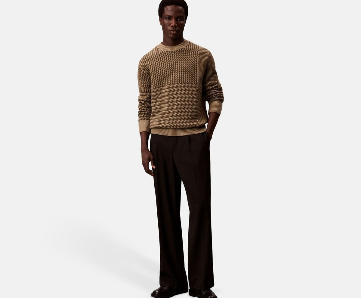 Calvin Klein Wool-blend pullover Beige – ruházat – fotó 5/5