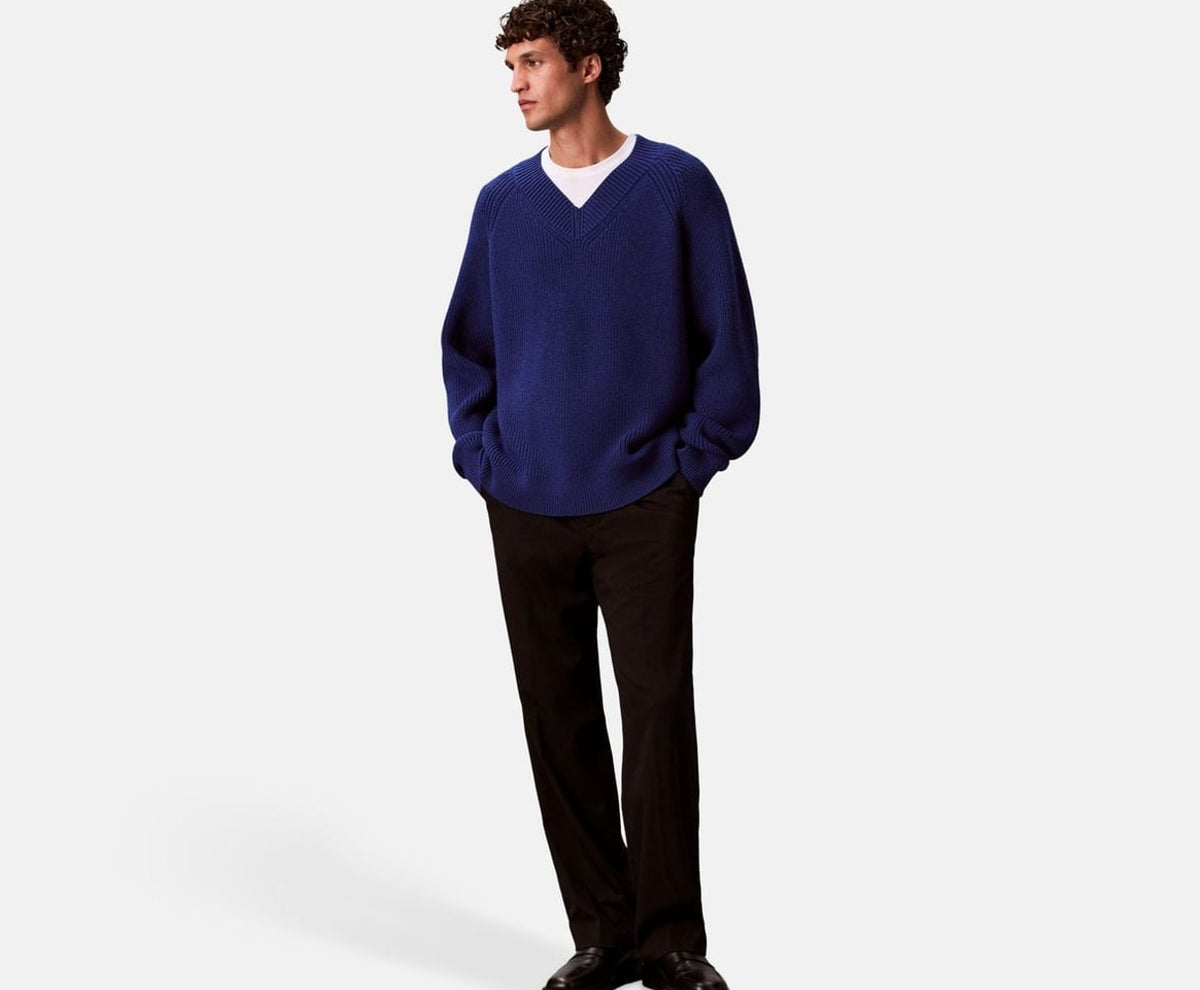 Calvin Klein Wool-blend pullover Blue – hoodie – photo 5 of 5