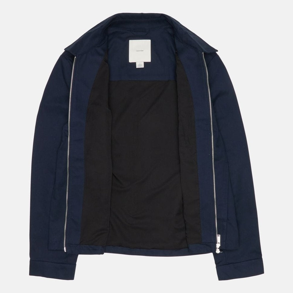 Calvin Klein Shacket Dobby Dark Blue – abbigliamento – foto 5 di 6