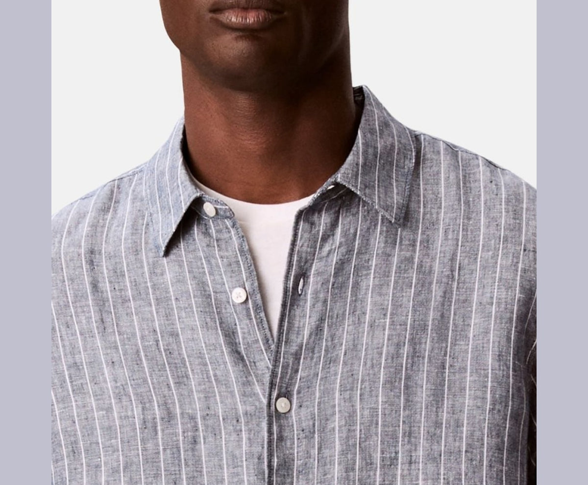 Calvin Klein Linen shirt Blue – tøj – foto 3 af 6