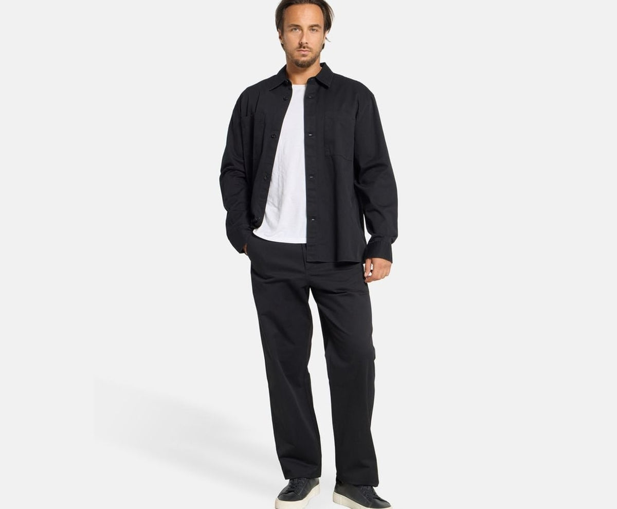 Calvin Klein Long-sleeved shirt - easy fit Black – tričko – fotka 5 z 5