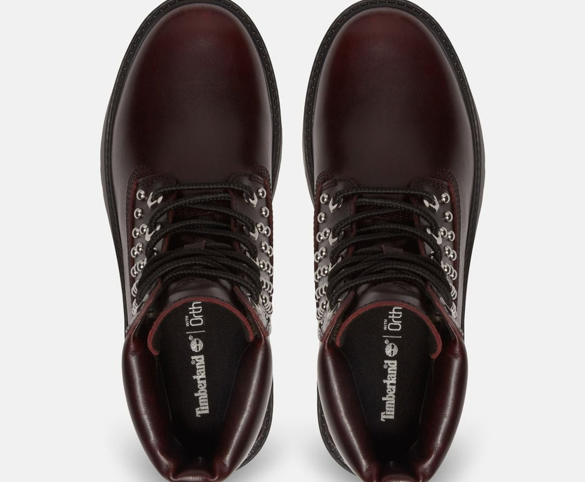 Timberland Lace-up boots Stone Street Burgundy – chaussures – photo 3 sur 5