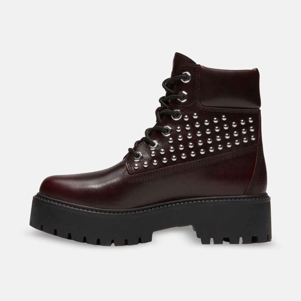 Timberland Lace-up boots Stone Street Burgundy – chaussures – photo 4 sur 5