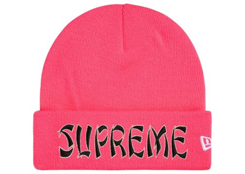 Supreme New Era Action Beanie Pink