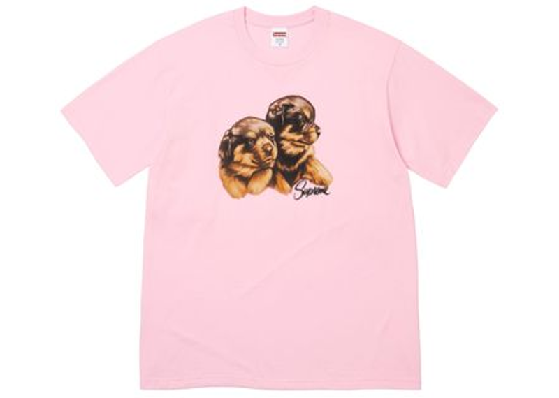 Supreme Puppies Tee Light Pink