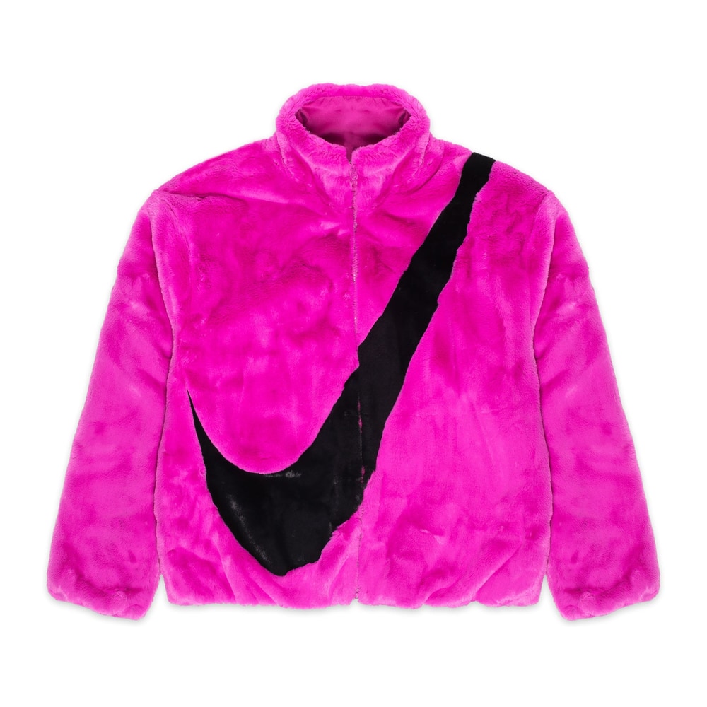 Nike Sportswear Faux Fur Jacket Pink
