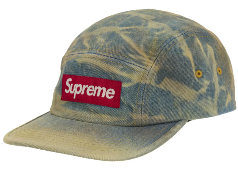 Supreme Denim Camp Cap (FW25) Washed Indigo-Supreme-pikastore.cz