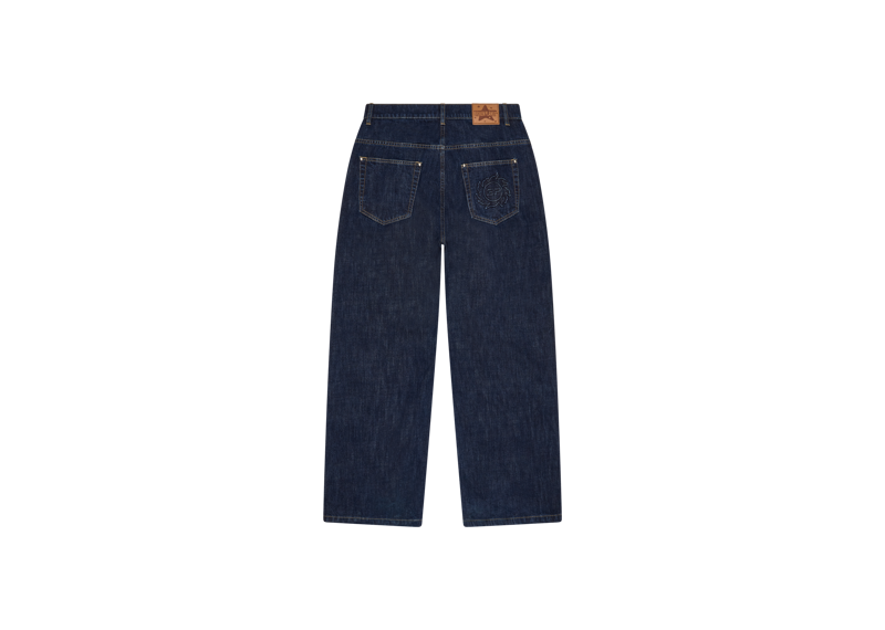 Broken Planet Wide-Leg Denim Jeans Dark Blue