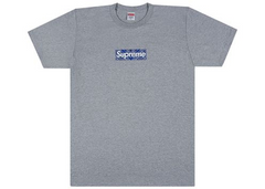Supreme Bandana Box Logo Tee Heather Grey