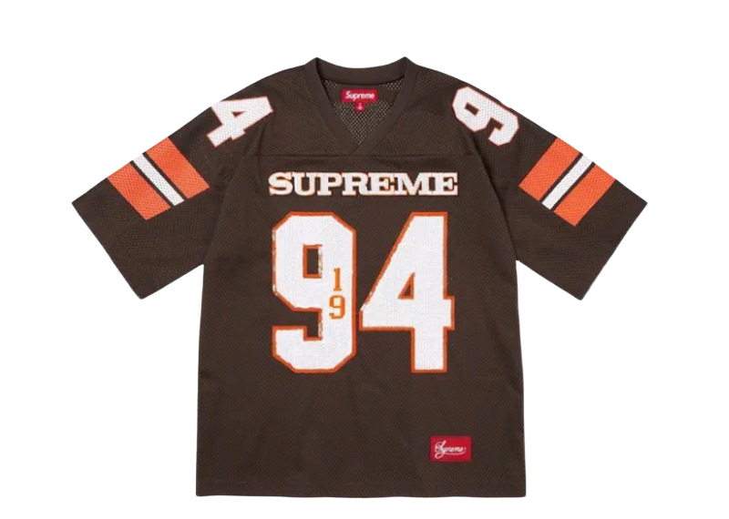 Supreme Sequin Football Jersey Brown-Supreme-pikastore.cz