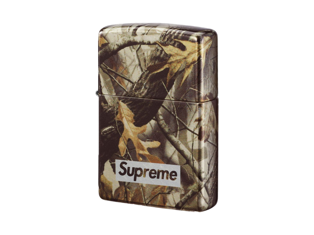 Supreme x Camo Logo Zippo Realtree Hardwoods Camo-Supreme-pikastore.cz