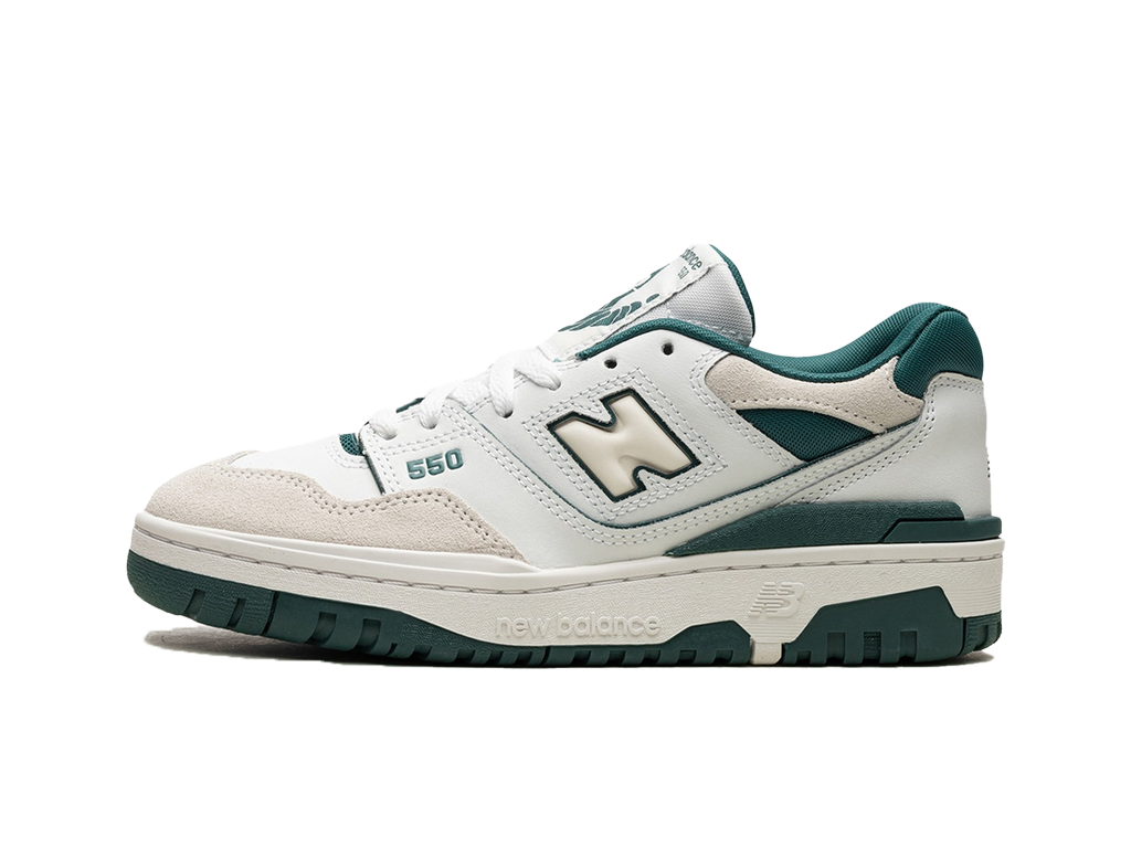 New Balance 550 Big Kid White Vintage Teal-New Balance-pikastore.cz