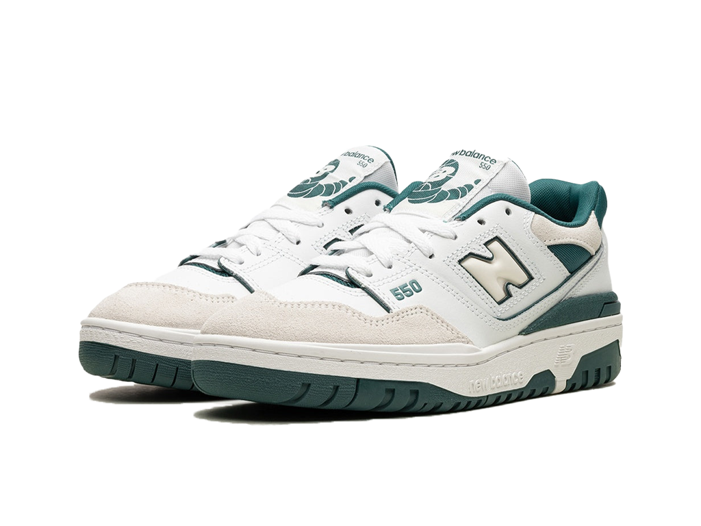 New Balance 550 Big Kid White Vintage Teal-New Balance-pikastore.cz