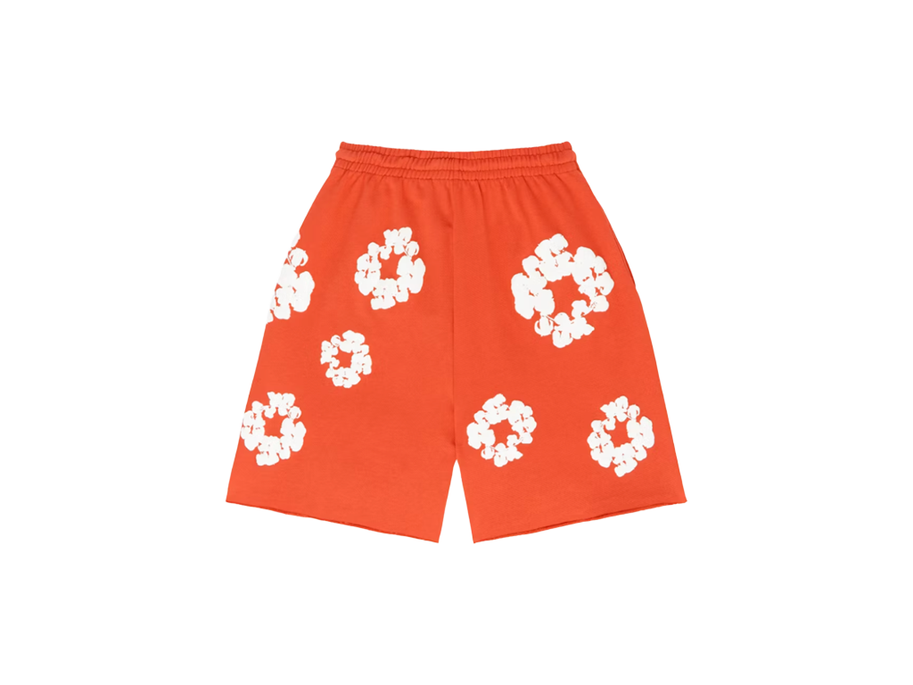 Denim Tears Cotton Wreath Sweatshorts Orange