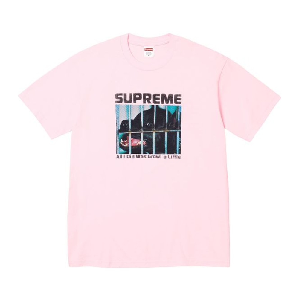 Supreme Growl Tee Light Pink – t-shirt