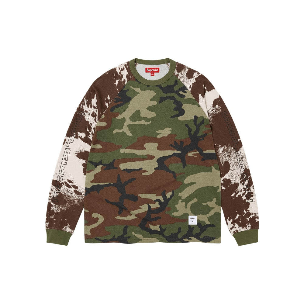Supreme Wildlife Camo Raglan Long-Sleeve Top Woodland Camo