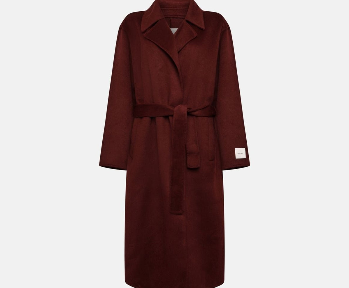 Calvin Klein Wool-blend coat Red – clothing, red