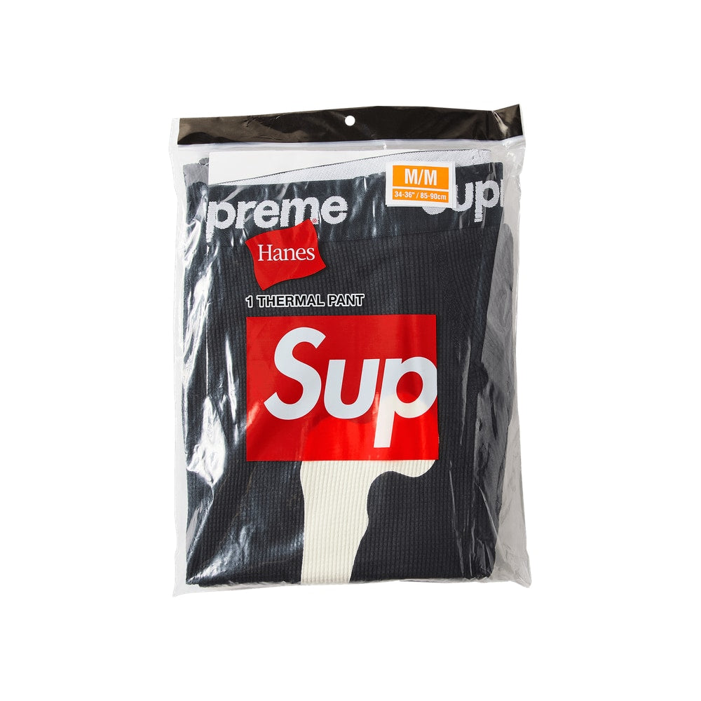 Supreme x Hanes Bones Thermal Pant (1 Pack) Black – kalhoty